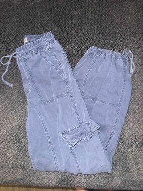SO Kids Casual Drawstring Pants in Light Blue